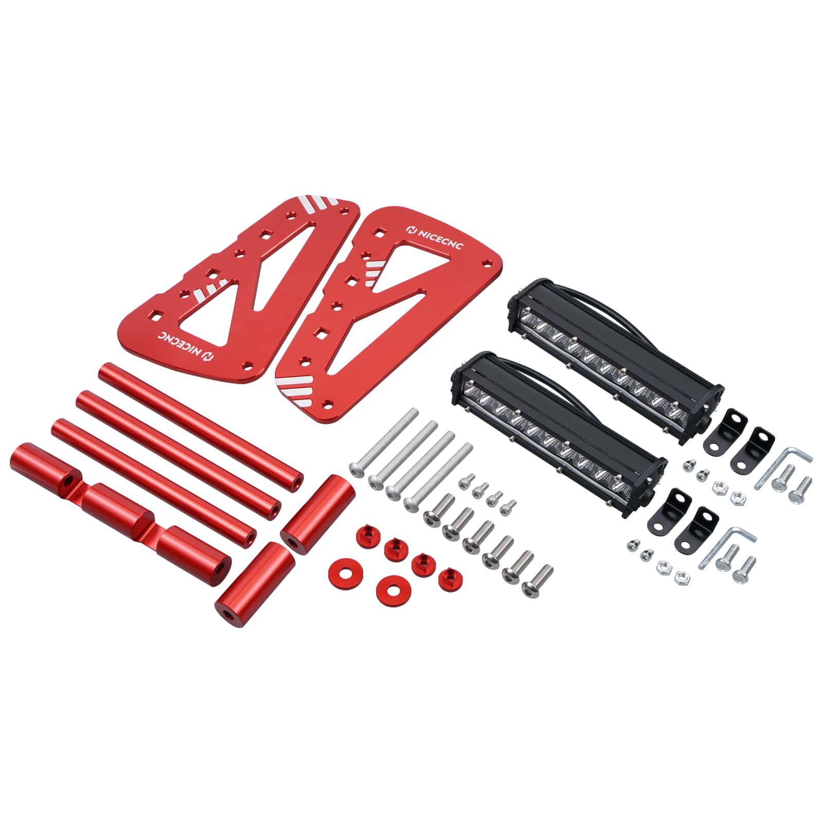 ATV Front Bumper with LED Dual Lights Bar Kit For Yamaha YFZ450R 2009-2024 - Image 22