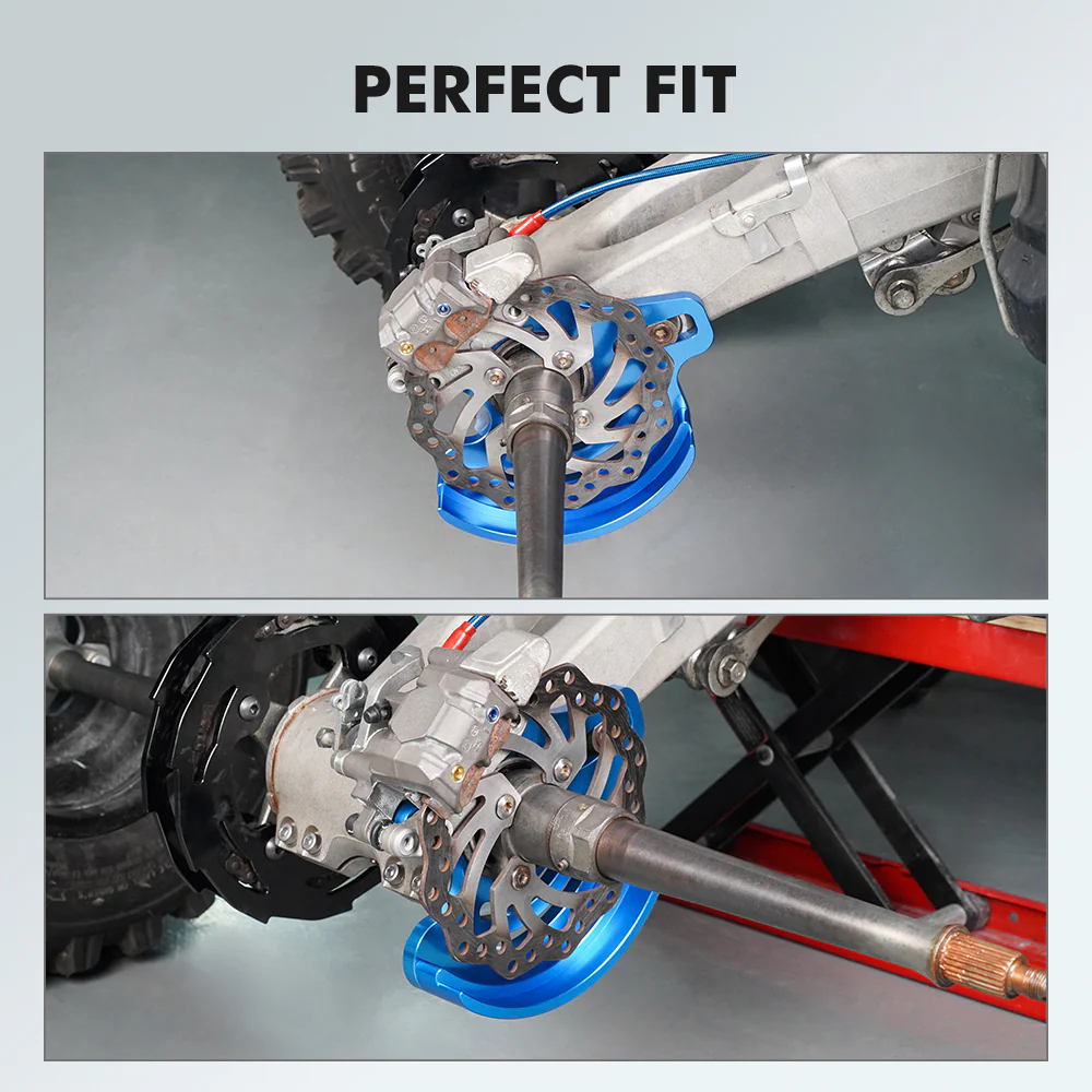 ATV Rear Brake Caliper Mount Bracket Disc Rotor Guard For Yamaha YFZ450R - Image 2
