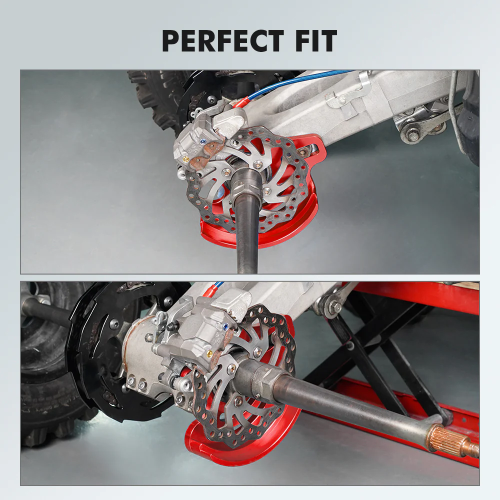 ATV Rear Brake Caliper Mount Bracket Disc Rotor Guard For Yamaha YFZ450R - Image 4