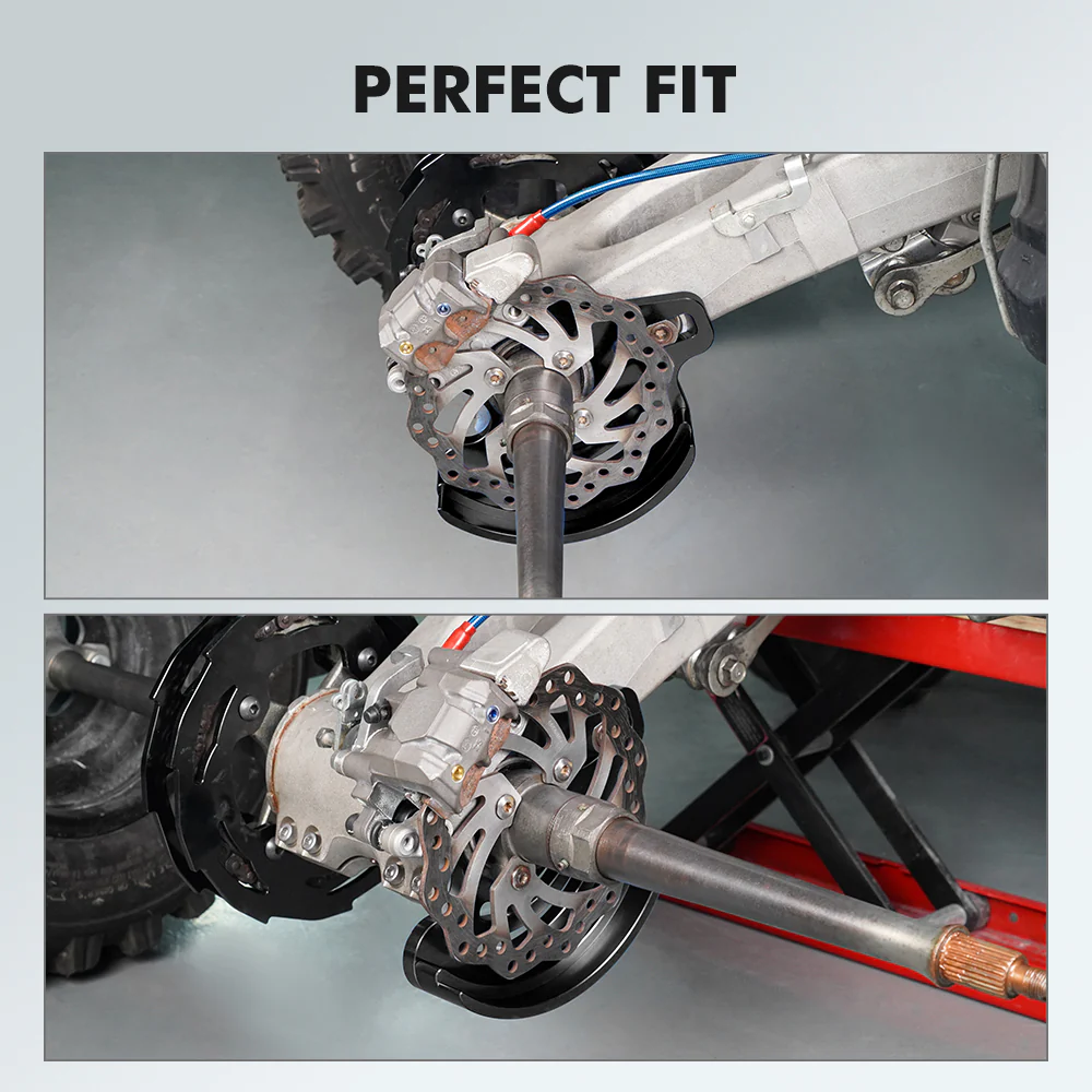 ATV Rear Brake Caliper Mount Bracket Disc Rotor Guard For Yamaha YFZ450R - Image 5