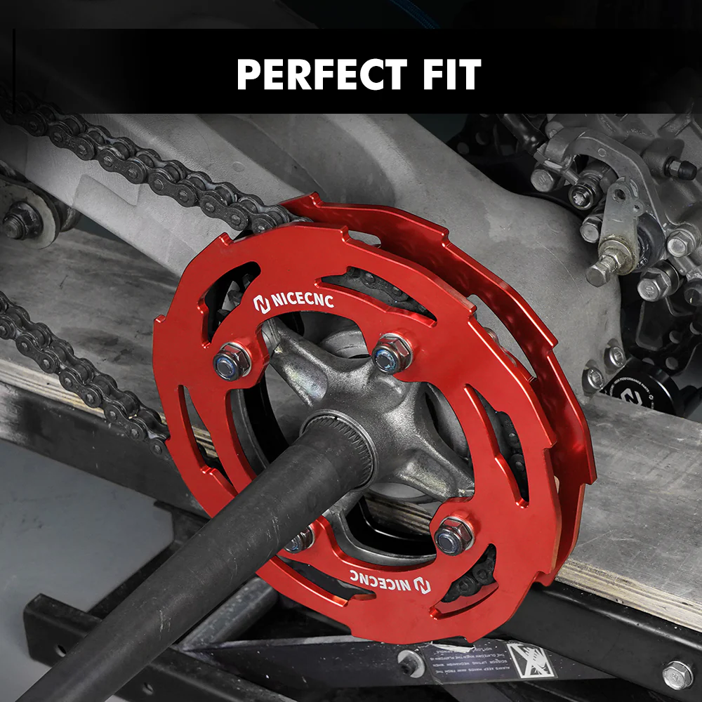 ATV Rear Wheel Dual Sprocket Covers Chain Guards For Yamaha YFZ450R - Image 3