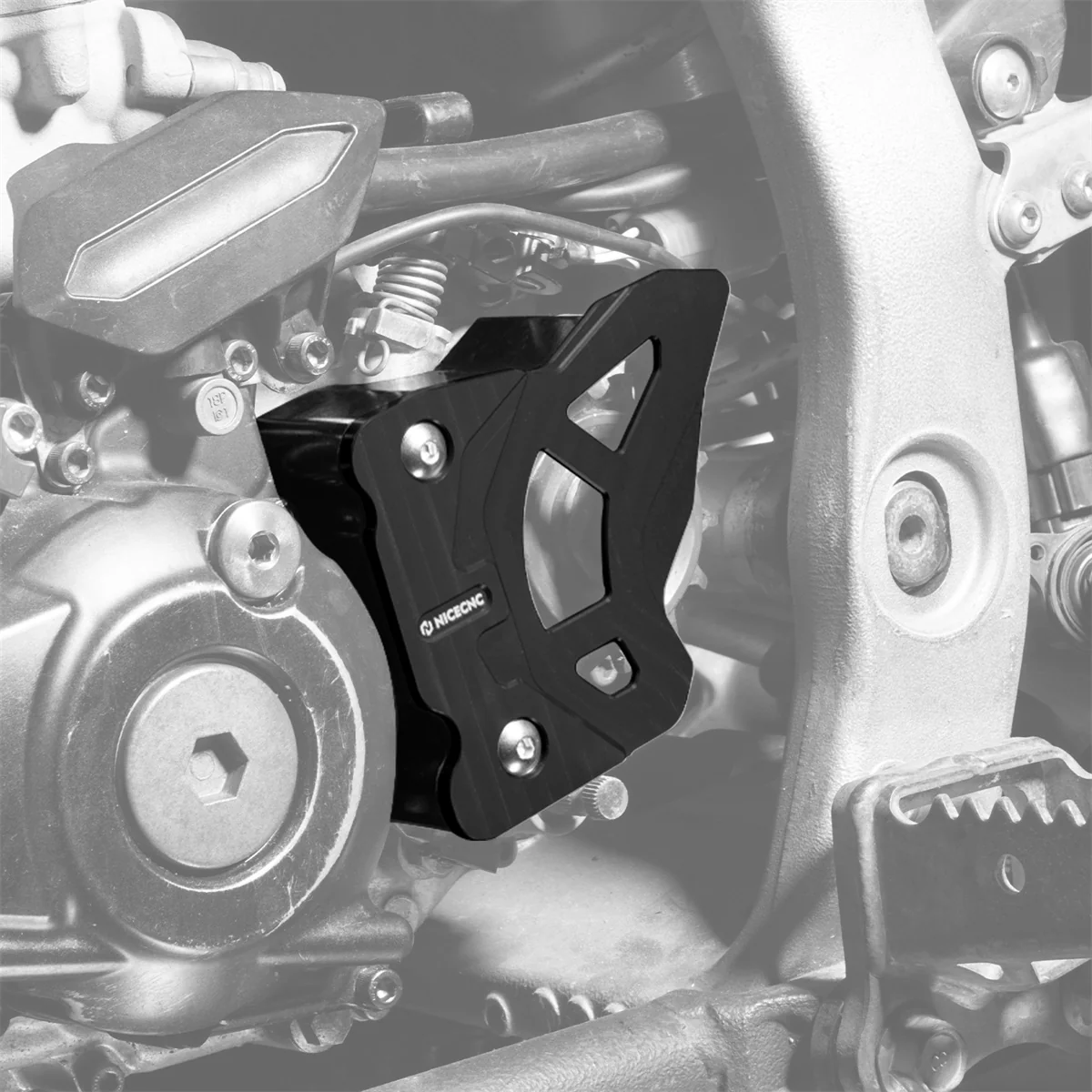 ATV Engine Case Saver Chain Guide Guard+ Folding Shift Lever For Yamaha YFZ450R - Image 4