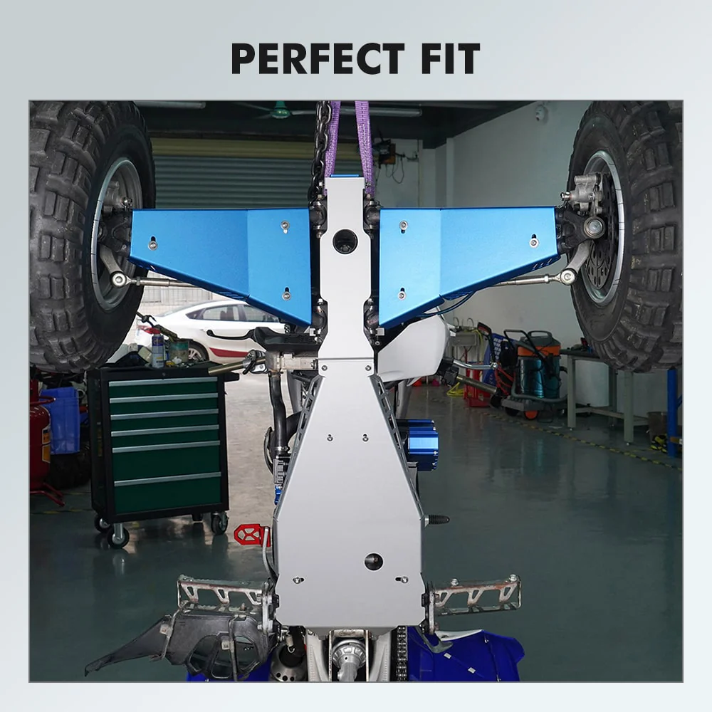 ATV Full Chassis Glide Swing Arm Skid Plate Guard For Yamaha YFZ450R 09-24 - Image 4