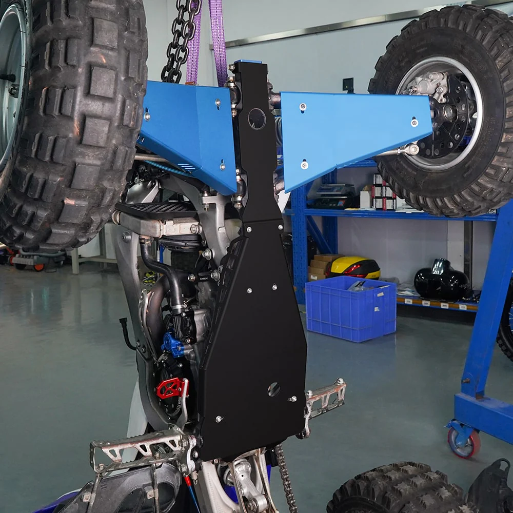ATV Full Chassis Glide Swing Arm Skid Plate Guard For Yamaha YFZ450R 09-24 - Image 7