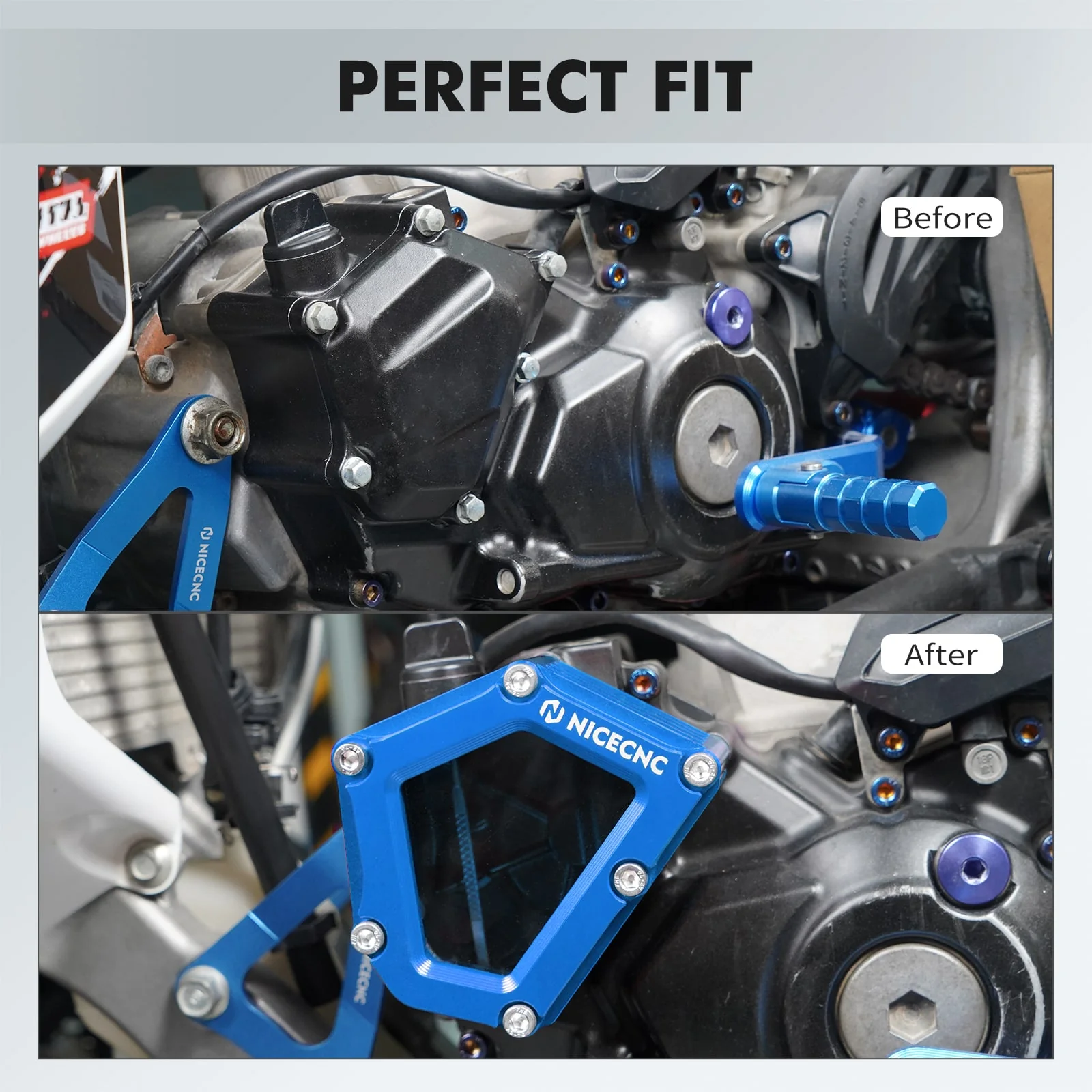 Transparent Full Clear ATV Crankcase Oil Cover For Yamaha YFZ450R 2009-2023 - Image 2