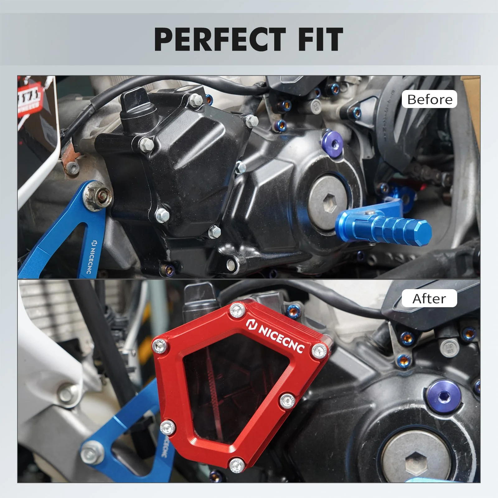 Transparent Full Clear ATV Crankcase Oil Cover For Yamaha YFZ450R 2009-2023 - Image 3
