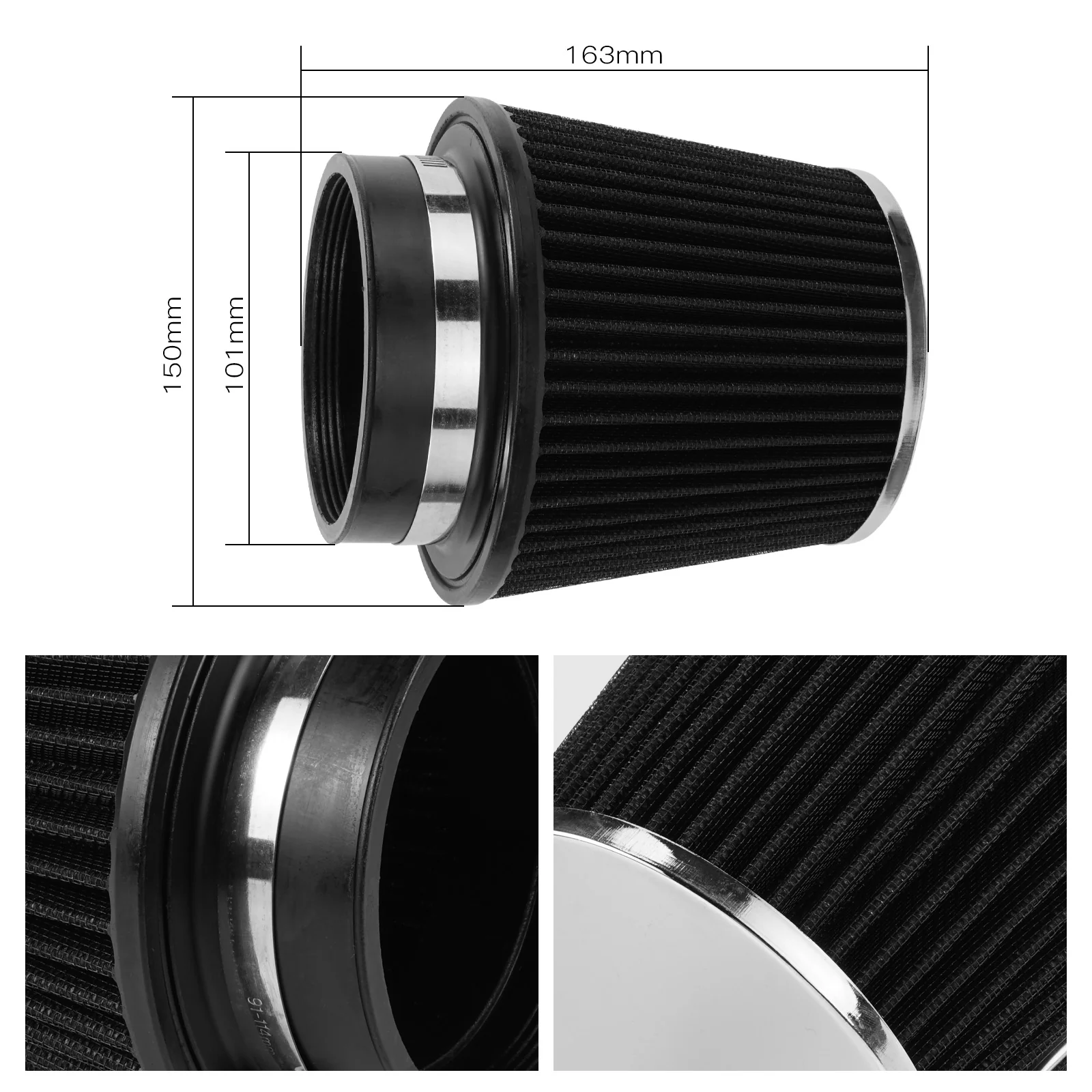 High Flow Reusable ATV Air Filter Cleaner For Yamaha YFZ450R 2009-2025 - Image 4