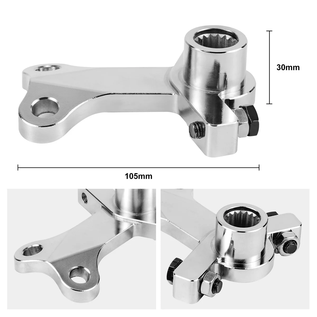 ATV Extended Steering Stem Pitman Arm For Yamaha YFZ450R YFZ450X - Image 3